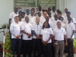 WCO South Sudan State Focal Points and Health Cluster Team in a group photograph at the workshop.