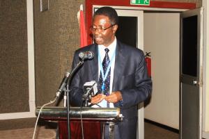 Dr. Charles Sagoe-Moses deliverng the key message on the occassion