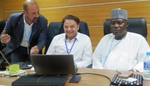 Dr Hassan Dr Jorge Martinez and Dr Ahmed Zouiten of WHO planning to scale up HTR project in Borno
