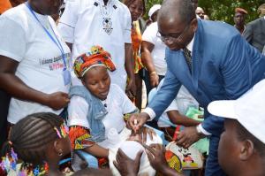 Dr Tano-Bian, le Chargé de bureau, était aux côtés des autorités sanitaires nationales