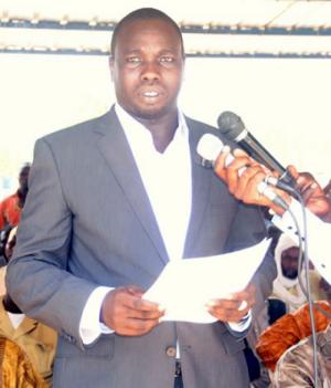 Mr Youssouf Hamad Moussa, Secrétaire d’Etat à la santé lors de la cérémonie de lancement de la SAV à Guelendeng