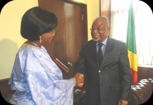 La Représentante de l’OMS/Congo chaleureusement reçue par le Président du Sénat