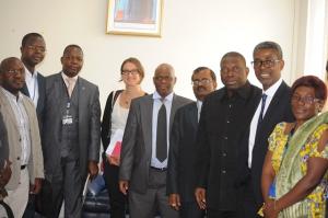 Photo des membres de la Task Force interagence avec le SG Dr Mukengashay