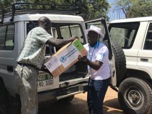 Medical supplies allocated to flood affected areas being dispatched to partners. Photo WHO