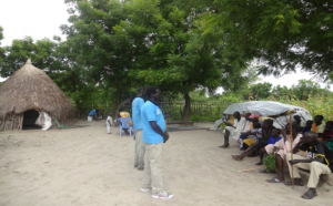 UNIDO clinical team carrying out health education