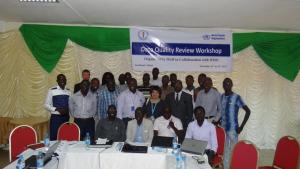 Group photo of participants at the Data quality review workshop. Photo:WHO