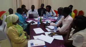 Stakeholders reviewing the draft health promotion strategy for South Sudan