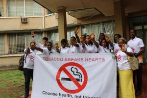 Pharmacy and medical students in Sierra Leone say No Tobacco