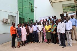 Participants posing for a group photo