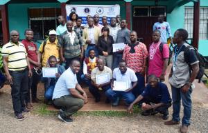  Group photo of participants at the Water Safety Plan validation workshop in Buchanan, Grand Bassa County