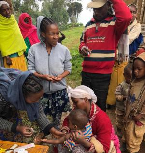 Preventive measles vaccination campaign for displaced and host community, Gedeo Zone