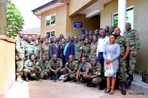 WHO and the Ministry of Health train members of the Armed Forces on Ebola Case Management