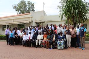 Participants posing for a group photo