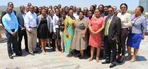 Group photo of participants at the Integrated Vector Management stakeholder engagement meeting in Botswana