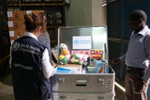 Verification of contents of the ECD kits in the WHO warehouse