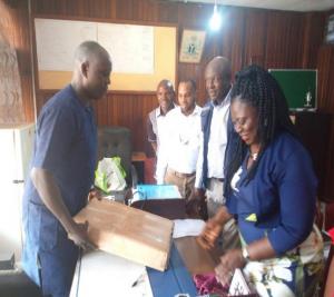 WHO presenting thermometers for Lassa fever outbreak response to Enugu state