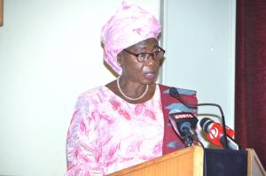 Vice President Dr. Isatou Touray officailly opening the Signing-in ceremony of the National Health Compact