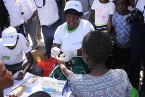 Malaria testing services were offered during the commemoration