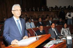 Hon. Pravind Kumar Jugnauth, Prime Minister of the Republic of Mauritius presenting the National Budget 2019-2020