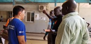 Participants assessing the implementation of IPC in Juba Teaching Hospital