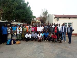 ©WHO Moçambique/Participants in the Community Surveillance Focal Points in Búzi District with staffs from WHO and DPS