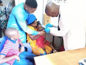 Paediatrics testing, at the Kubwa General Hospital. Credits_ FMOH_CDC