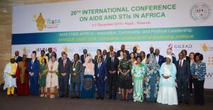 Group photo of High level Guests of ICASA2019 with H.E. President Paul Kagame at Opening ceremony 