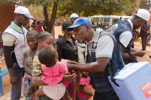 Durante a campanha de vacinação na  província da Lunda Norte-Angola