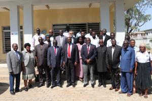 Hon. Dr Riek Gai Kok, Minister of Health – Republic of South Sudan with the delegation of the Africa Regional Certification Commission (ARCC) for poliomyelitis eradication during a two-week verification visit in South Sudan 