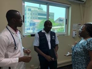 Dr Fredrick Mate IOM Clinic Visit