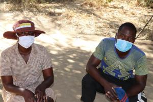          Muchaneta Samu (left) village health worker and Mathias Nziramasarira (right) the fisherman