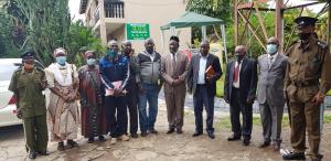 Director of ZNPHI, Professor Victor Mukonka (Four from right) With THPAZ President, Dr. Rodwell Vongo, (Centre) with some members of THPAZ 