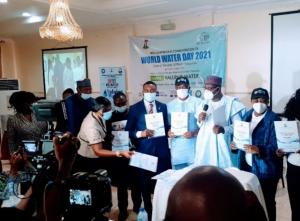 Delegates at the Press Briefing for World Water day 2021.