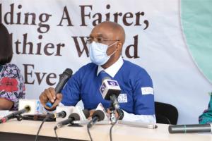 WHO Nigeria Country Representative, DR Walter K Mulombo delivering 2021 World Health Day message