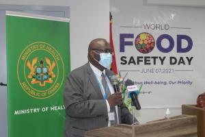 Presentation by WHO Ghana Country Representative, Dr Francis Kasolo at the function