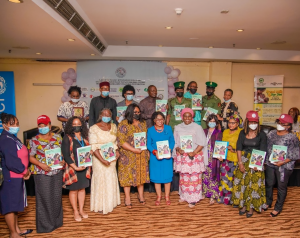 A group photo of  Government and  representatives of  Head of agenciesand partners in launch of the National Breastfeeding initiative Guideline.jpg