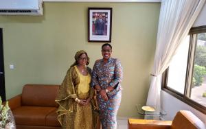 Dr DIALLO (Représentante OMS) et Mme Gnakade (Ministre des Armées au Togo)