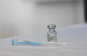 syringe and vaccine