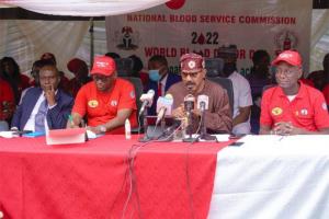 From L-R , Mr Tayo Hamzat, The minister Dr Mamora, and DG NBSC Dr Omale