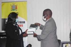 WHO with funding from the Gavi Alliance donates 700 Tablets for COVID-19 Vaccination Data Collection, Monitoring and Evaluation to the Ministry of Health