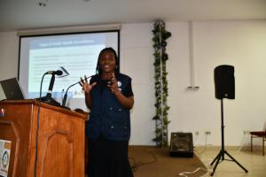 MGAMB, Elizabeth Adhiambo- making a presentation