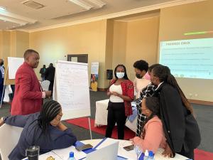 Group session during SURGE training in Botswana