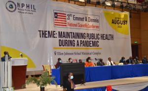 High level stakeholders at the 3rd Emmet A Dennis Scientific Conference in Monrovia