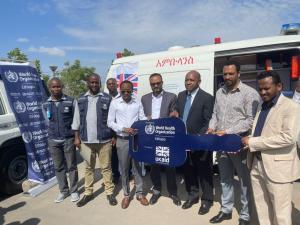 World Health Organization (WHO) has donated a field vehicle and an ambulance to Afar Regional Health Bureau.