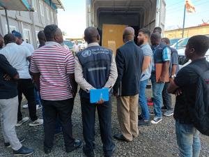 Team of WHO and MOH Staffs receive Genomic Sequencing Machines at the National Reference Lab