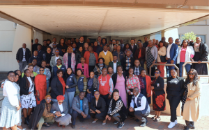 A group photo of participants from WHO, NDOH, MSF,UNICEF and other stakeholders at the After Action Review in Bloemfontein
