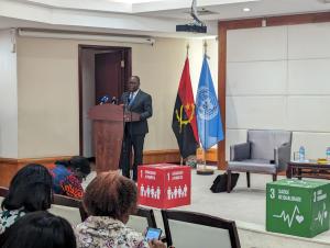 WHO delivers remarks during the Validation of the National Tuberculosis Strategic Plan