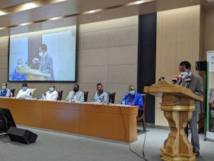 Dignitaries at the launch event for the National Multi-Sectoral Strategy and Costed Action Plan