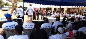 Attendees at the World TB Day celebrations at Farato Health Centre