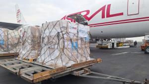 WHO delivers 33.5 metric tonnes of medical supplies to the Democratic Republic of the Congo